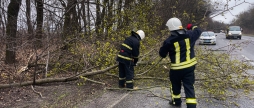 На Вінниччині бійці ДСНС двічі ліквідовували наслідки несприятливих погодних умов