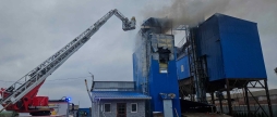 На Вінниччині горіла зерносушарка - вогонь знищив три тонни соняшника