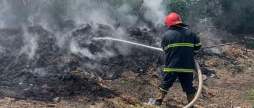 На Вінниччині горіли господарські будівлі, сіно та сухостої