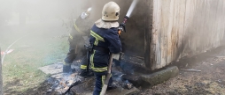 На Вінниччині горів пелетний цех - згоріло дві тонни продукції