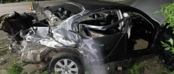 На Вінниччині легковик протаранив вантажівку пасажира екстрено госпіталізували