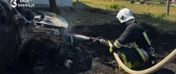 На Вінниччині ліквідували три пожежі у житловому секторі та одну на авто