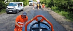 На Вінниччині ремонтують державну трасу біля Турбівського кільця