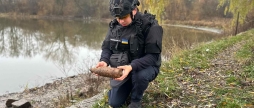 На Вінниччині сапери знищили 76-міліметровий артилерійський снаряд