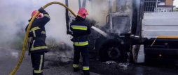 На Вінниччині загорілась вантажівка - причини загоряння з'ясовують