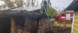 На Вінниччині згоріли дві господарчі будівлі та три тонни сіна