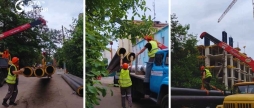 На вул.Варшавській у Вінниці замінюють аварійну тепломережу радянських часів