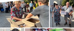 Одиноким вінницьким пенсіонерам роздали продуктові набори від «Карітас-Спес-Вінниця»