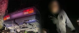 П'яний водій тікав від поліцейських і злетів у кювет на трасі під Вінницею