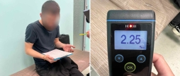 Патрульні склали три адмінматеріали на п'яного водія, який розбив три чужі авто