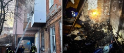 Під час пожежі у Вінниці бійці ДСНС врятували людину