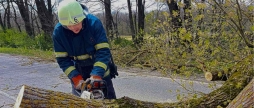 Понад 50 виїздів рятувальників за день негода заблокувала дороги на Вінниччині
