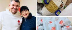 Продукти від Терцентру та місії «Карітас-Спес-Вінниця» отримали одинокі старенькі