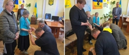 Родини двох загиблих Героїв з Вінниччини отримали «Комбатантські хрести» своїх рідних