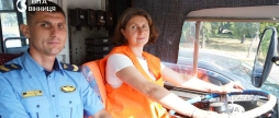 Служила на Куп'янському напрямку, тепер навчається у Вінниці керувати тролейбусом
