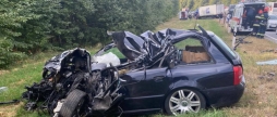 Смертельне ДТП у Немирівській громаді - водій Audi вирулив на зустрічку перед вантажівкою