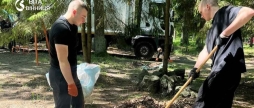 Студенти та комунальники Вінниці влаштували толоку в таборі для маріупольських родин