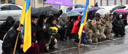 Тростянецька громада прощалась з 39-річним загиблим на фронті старшим солдатом