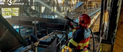 У Гнівані спалахнула транспортерна стрічка в кар'єрі, що вже не працював