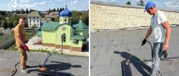 У Калинівській громаді відновлюють дах спортивної школи, який пошкодив буревій