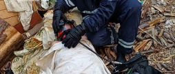 У Ладижині рятувальники врятували 80-річну жінку з палаючого будинку