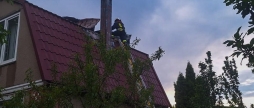 У Літинській громаді горів дах дачного будинку