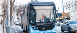 У Вінниці на п'ятий маршрут вийшов новий тролейбус VinLine