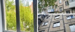 У Вінниці в житловому будинку на Брацлавській, 70 змінили старі віконні блоки