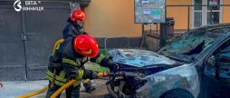 У Вінниці через розгерметизацію газової системи загорівся легковий автомобіль