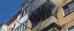 У Вінниці горів балкон у квартирі багатоповерхівки