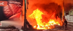 У Вінниці на вул.Київській горіли складські приміщення