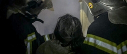У Вінниці під час пожежі на вул.Мирослава Скорика надзвичайники врятували людину