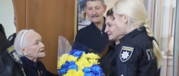 У Вінниці почесну ветеранку привітали зі 101 днем народження