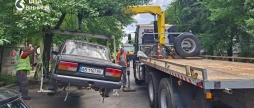 У Вінниці прибрали ще два покинуті автомобілі з вулиць міста
