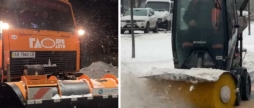 У Вінниці спецтехніка продовжує розчищати вулиці міста від снігу та ожеледиці