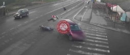 У Вінниці сталась ДТП за участю легковика та мотоцикла