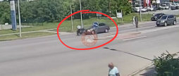 У Вінниці велосипедист порушив правила і потрапив під колеса Hyundai