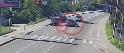 У Вінниці водій мотоцикла протаранив автомобіль
