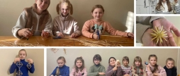 У Вінницьких Хуторах для дітей провели майстер-клас із виготовлення різдвяного «павука»