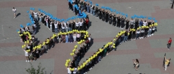 Вінничани створили живий літак - вшанували пам'ять жертв ракетного обстрілу