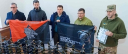 Вінничани передали бійцям 59 ОШБр 150 FPV-дронів покращеної модифікації