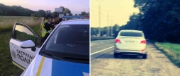 Вінницькі патрульні зупини водія-порушника, який перевищив швидкість на дорозі