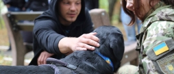 Як службові собаки допомагають відновитись пораненим вінницьким поліцейським