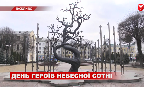 16 лютого 2018 року у Вінниці встановили Дерево Свободи