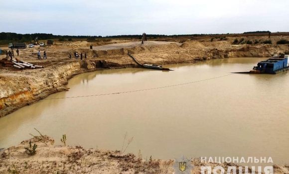 незаконний видобуток піску у Липовеькому районі