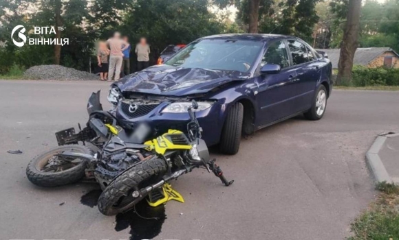 20-річний мотоцикліст постраждав у ДТП в Немирові
