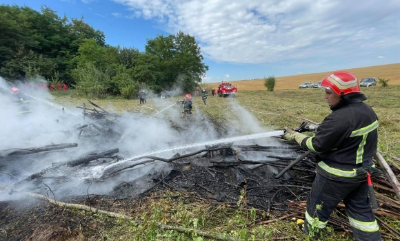 На Вінниччині рятувальники разом із лісівниками тренувались гасити лісові пожежі