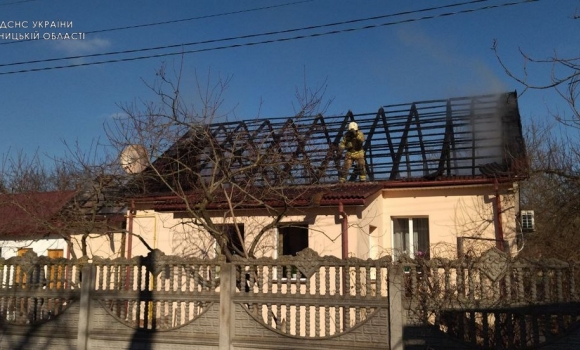 У Гнівані сталася пожежа в приватному будинку