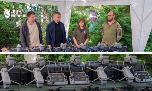 280 FPV-дронів і 10 квадрокоптерів DJI Matrice 4T Вінниця вшосте підсилила бійців на Харківщині 280 FPV-дронів і 10 квадрокоптерів DJI Matrice 4T Вінниця вшосте підсилила бійців на Харківщині