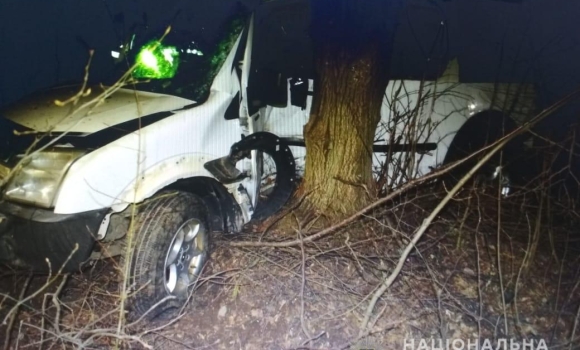 На Вінниччині Ford в’їхав у стовп, після чого протаранив дерево. Водій не вижив